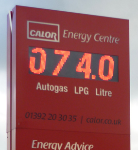 Calor energy centre signage